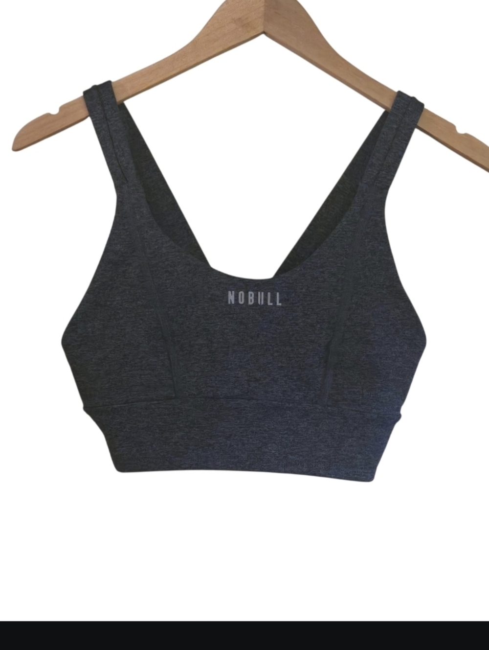 NOBULL Slate Grey Black Sports Bra